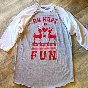 NWOT Holiday baseball shirt size L
